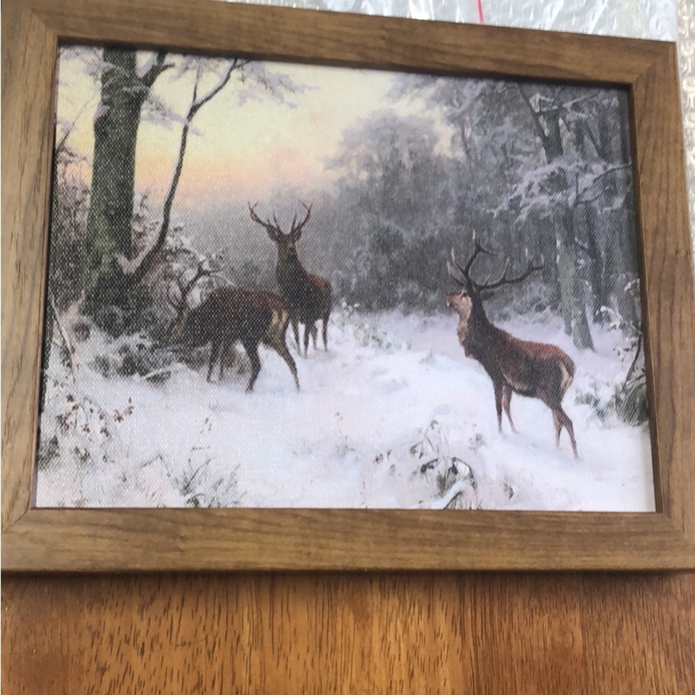 Wall Art 8x10 Deer Scene